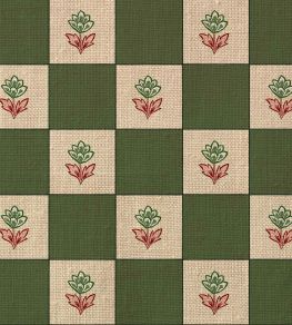Indian Checks Fabric by Ottoline Green