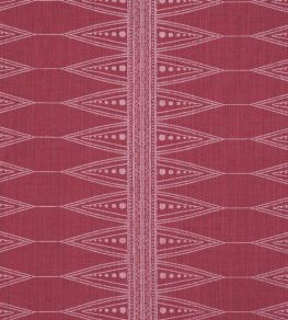 Indian Stripe Fabric by Barneby Gates Snug Red Indian Stripe Fabric by Barneby Gates Snug Red
