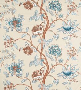 Indienne Fabric by Harlequin Terracotta/Azul