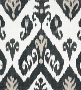 Indies Ikat Fabric by Thibaut Black