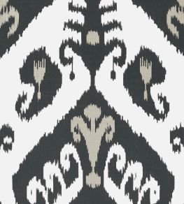 Indies Ikat Wallpaper by Thibaut Black Indies Ikat Wallpaper by Thibaut Black