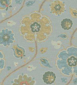 Indira Wallpaper by Eijffinger Celadon/Turquoise Indira Wallpaper by Eijffinger Celadon/Turquoise