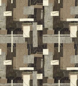 Indore Fabric by JORO T34-Black/Gold Indore Fabric by JORO T34-Black/Gold