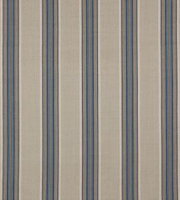 Indus Stripe Fabric by Jane Churchill Blue / Stone