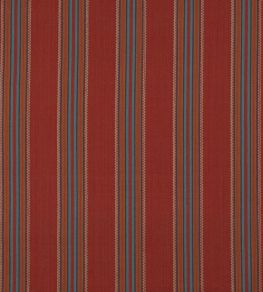 Indus Stripe Fabric by Jane Churchill Red Indus Stripe Fabric by Jane Churchill Red