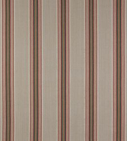 Indus Stripe Fabric by Jane Churchill Red / Green Indus Stripe Fabric by Jane Churchill Red / Green