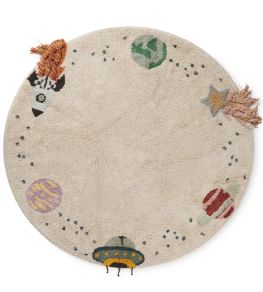 Interstellar Journey Rug by Lorena Canals Natural Interstellar Journey Rug by Lorena Canals Natural