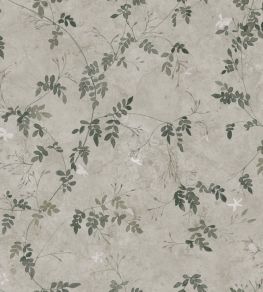 Irene Wallpaper by Sandberg Olive Green Irene Wallpaper by Sandberg Olive Green