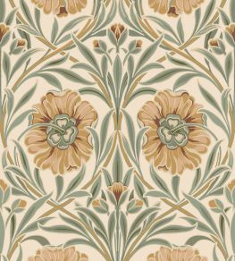 Isadora Wallpaper by Casamance Ivoire/celadon
