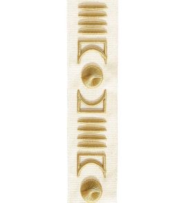 Isadore Embroidered Braid 45mm Trimming by Houles 9020 Isadore Embroidered Braid 45mm Trimming by Houles 9020