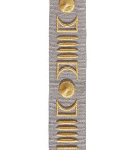 Isadore Embroidered Braid 45mm Trimming by Houles 9910 Isadore Embroidered Braid 45mm Trimming by Houles 9910
