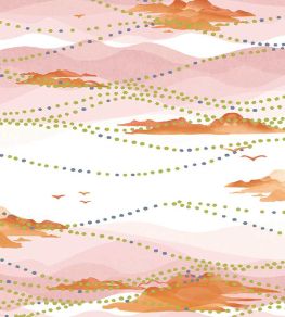 Island Atmosphere Wallpaper by Christopher Farr Cloth Apricot Island Atmosphere Wallpaper by Christopher Farr Cloth Apricot