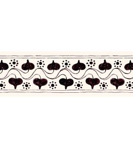 Ivy Chaplet Border Wallpaper by CommonRoom Wine