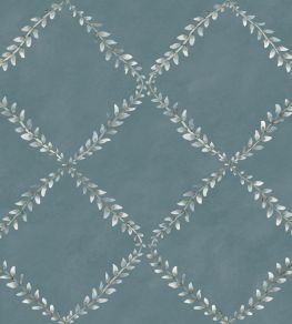 Ivy Garland Wallpaper by Coordonne Sapphire Ivy Garland Wallpaper by Coordonne Sapphire