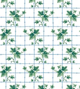 Ivy Trellis Wallpaper by DADO 01 Blue and Green