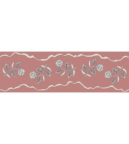 Jaipur Border 5cm Wallpaper by Parker & Jules Raspberry Jaipur Border 5cm Wallpaper by Parker & Jules Raspberry