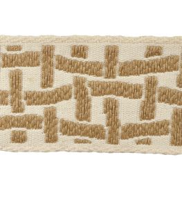 Jakarta Jacquard Braid 80mm Trimming by Houles Ecorce Jakarta Jacquard Braid 80mm Trimming by Houles Ecorce
