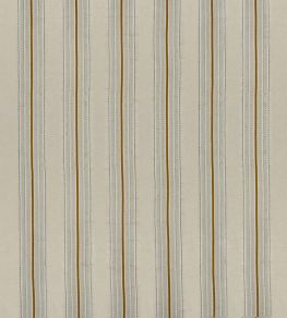 Ceylon Stripe Fabric by James Hare Natural / Ochre