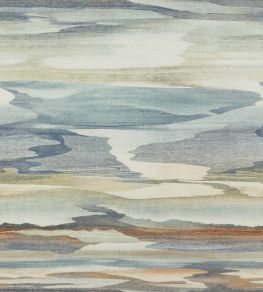Cloudscape Wallpaper by Jane Churchill Blue / Copper