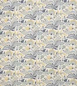 Amber Fabric by Jane Churchill Indigo/Yellow