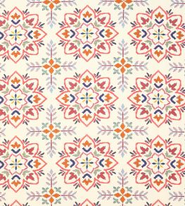 Chintal Fabric by Jane Churchill Red/Multi