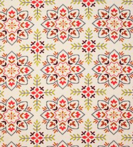 Chintal Fabric by Jane Churchill Charcoal/Red