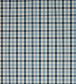 Kali Check Fabric by Jane Churchill Navy Kali Check Fabric by Jane Churchill Navy