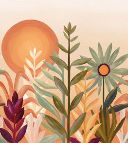 Jardin de Cactus Mural by Casamance Multico