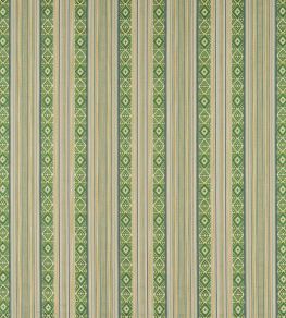 Javalli Stripe Fabric by Jane Churchill Green Javalli Stripe Fabric by Jane Churchill Green