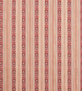 Javalli Stripe Fabric by Jane Churchill Red Javalli Stripe Fabric by Jane Churchill Red