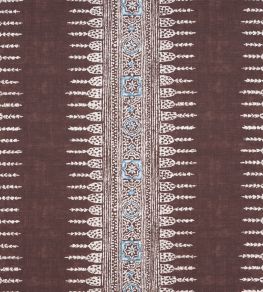Javanese Stripe Fabric by Anna French Brown Javanese Stripe Fabric by Anna French Brown