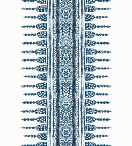 Javanese Stripe Wallpaper by Anna French Navy/White