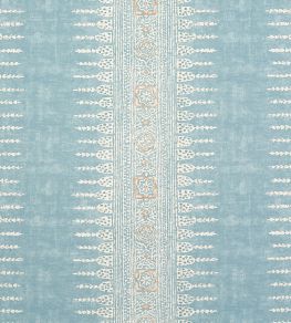 Javanese Stripe Fabric by Anna French Spa Blue Javanese Stripe Fabric by Anna French Spa Blue