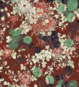 Yokata Wallpaper by Jean Paul Gaultier Grenat