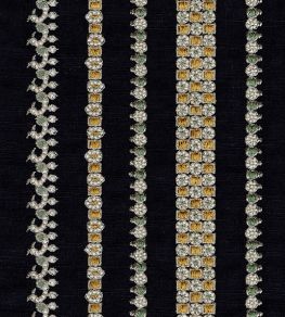 Jewel Stripe Fabric by JORO J3-Black/Emerald Jewel Stripe Fabric by JORO J3-Black/Emerald