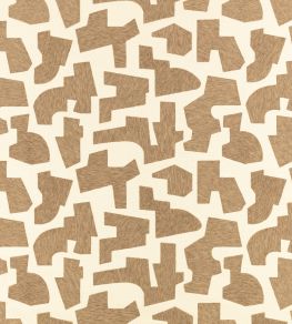 Jigsaw Fabric by Zinc Tobacco Jigsaw Fabric by Zinc Tobacco