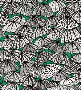 Jolly Brollies Wallpaper by Ohpopsi Jade Jolly Brollies Wallpaper by Ohpopsi Jade