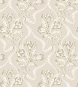 Jugendbukett Wallpaper by Borastapeter Beige