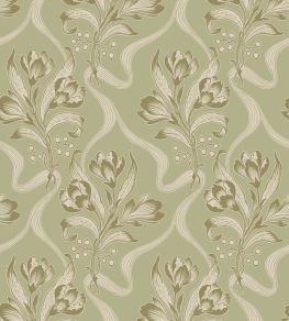 Jugendbukett Wallpaper by Borastapeter Green Jugendbukett Wallpaper by Borastapeter Green