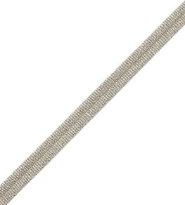 Julienne Metallic Double Welting Trimming by Samuel & Sons White Gold