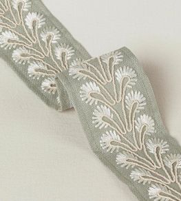 Juniper Braid Trimming by Colefax and Fowler Silver Juniper Braid Trimming by Colefax and Fowler Silver