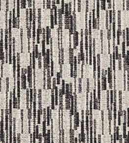 Juno Jacquard Fabric by Clarke & Clarke Noir Juno Jacquard Fabric by Clarke & Clarke Noir