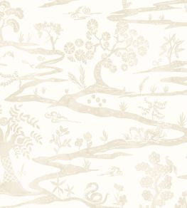 Kaiwa Wallpaper by Ohpopsi Lace White Kaiwa Wallpaper by Ohpopsi Lace White