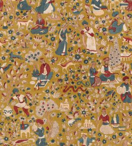 Kalamkari Wallpaper by Coordonne Curry Kalamkari Wallpaper by Coordonne Curry