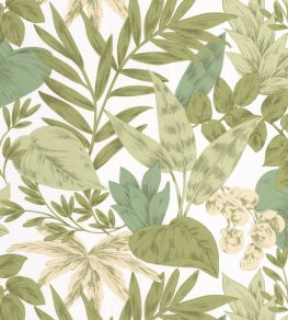 Kalea Wallpaper by Caselio Vert Kalea Wallpaper by Caselio Vert