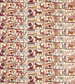 Kantha Fabric by Harlequin Indigo/Maroon Kantha Fabric by Harlequin Indigo/Maroon