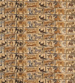 Kantha Fabric by Harlequin Ochre/Charcoal Kantha Fabric by Harlequin Ochre/Charcoal