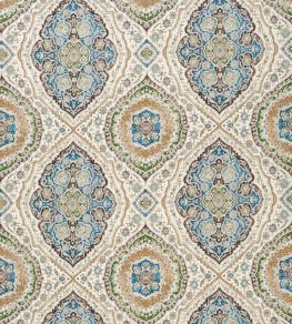 Karabali Fabric by Nina Campbell Blue/Green Karabali Fabric by Nina Campbell Blue/Green
