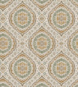 Karabali Wallpaper by Nina Campbell Ochre/Eucalyptus Karabali Wallpaper by Nina Campbell Ochre/Eucalyptus