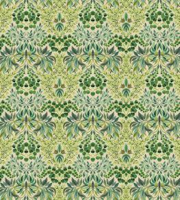 Karakusa Fabric by Designers Guild Emerald Karakusa Fabric by Designers Guild Emerald